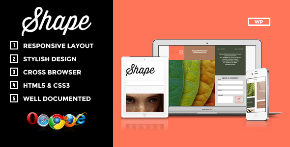 Shape Preview Wordpress Theme - Rating, Reviews, Preview, Demo & Download