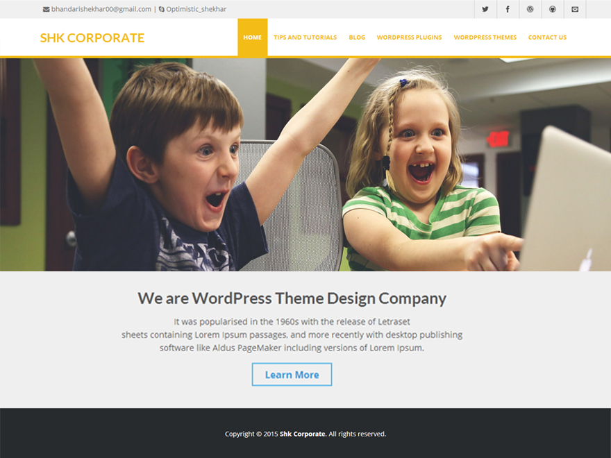 Shk Corporate Preview Wordpress Theme - Rating, Reviews, Preview, Demo & Download
