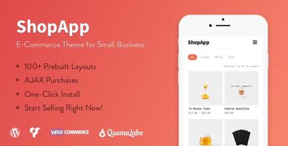 ShopApp Preview Wordpress Theme - Rating, Reviews, Preview, Demo & Download