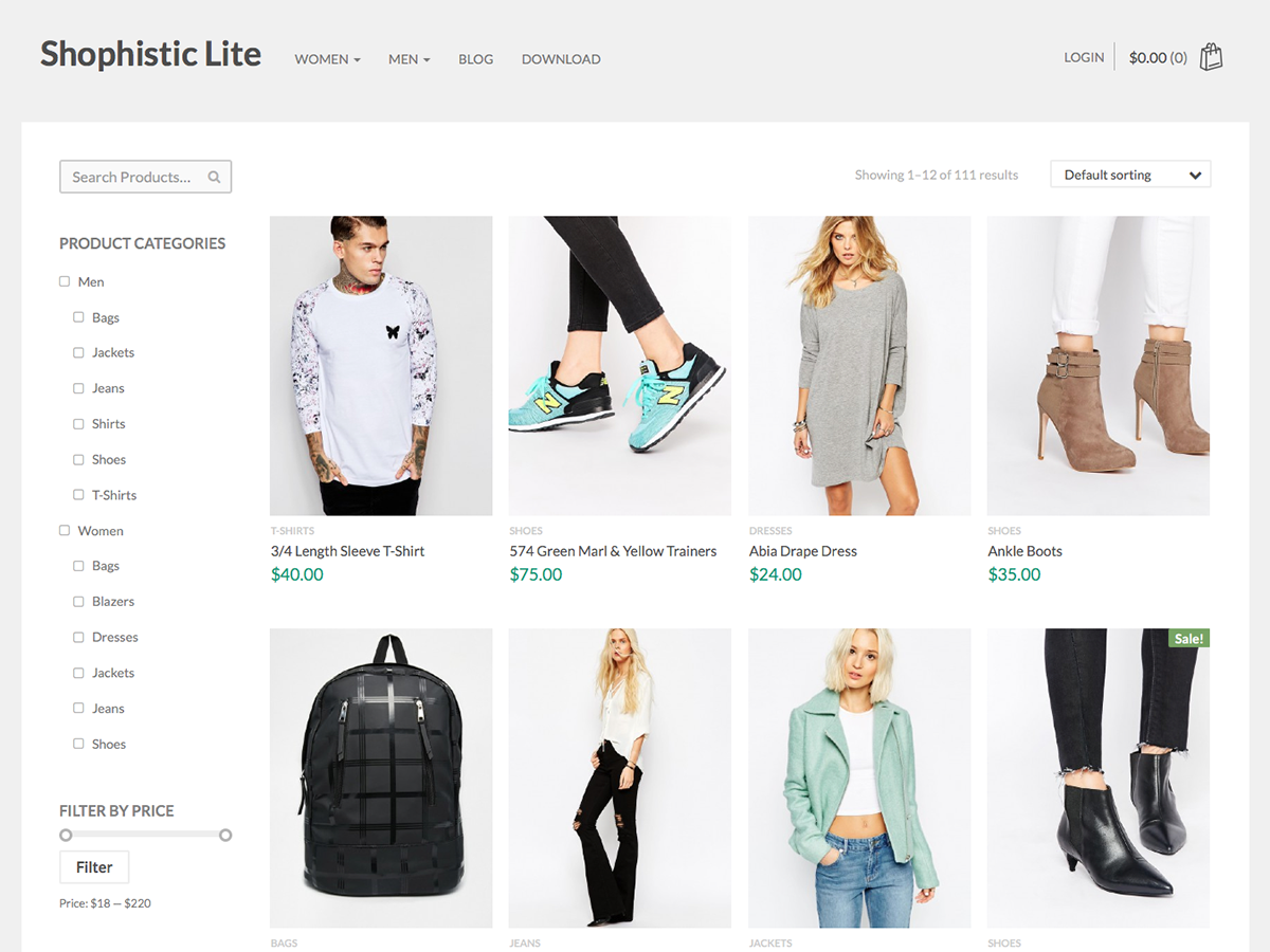 Shophistic Lite Preview Wordpress Theme - Rating, Reviews, Preview, Demo & Download