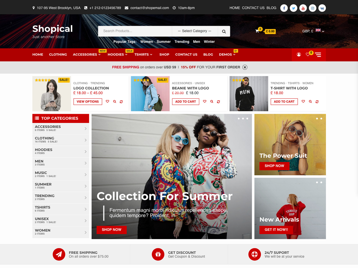 Shopical Preview Wordpress Theme - Rating, Reviews, Preview, Demo & Download