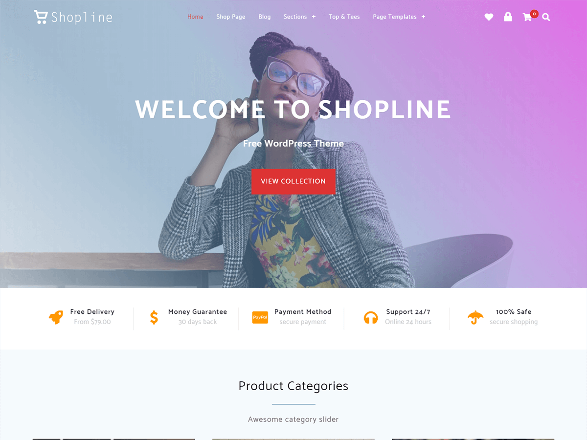 Shopline Preview Wordpress Theme - Rating, Reviews, Preview, Demo & Download