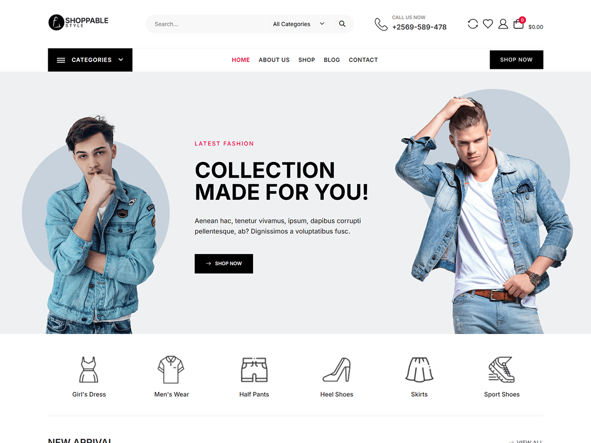 Shoppable Style Preview Wordpress Theme - Rating, Reviews, Preview, Demo & Download