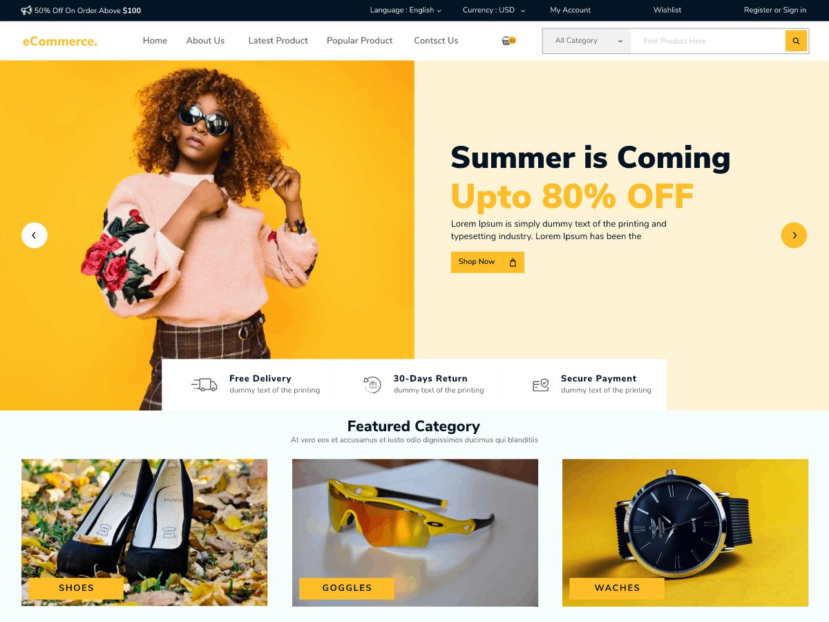 Shopper Ecommerce Preview Wordpress Theme - Rating, Reviews, Preview, Demo & Download