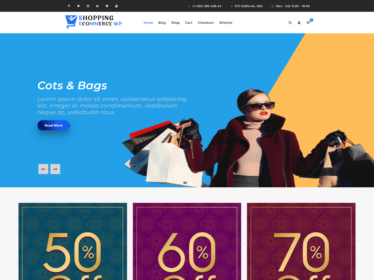 Shopping Ecommerce Preview Wordpress Theme - Rating, Reviews, Preview, Demo & Download
