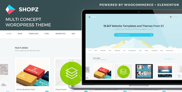 Shopz Preview Wordpress Theme - Rating, Reviews, Preview, Demo & Download