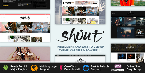 Shout Preview Wordpress Theme - Rating, Reviews, Preview, Demo & Download