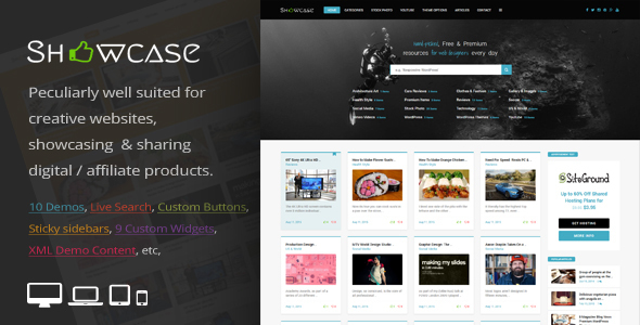 Showcase Preview Wordpress Theme - Rating, Reviews, Preview, Demo & Download
