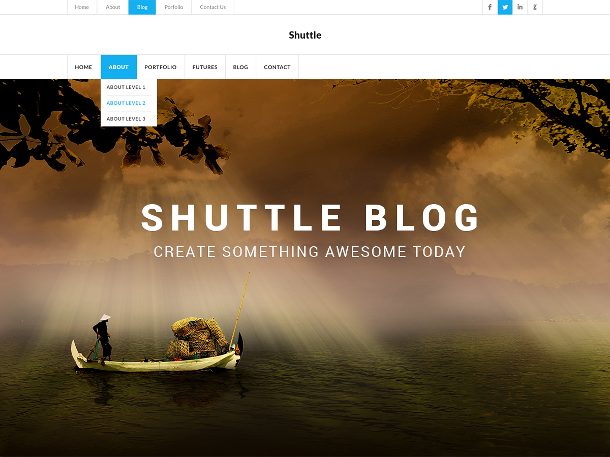 Shuttle Blog Preview Wordpress Theme - Rating, Reviews, Preview, Demo & Download