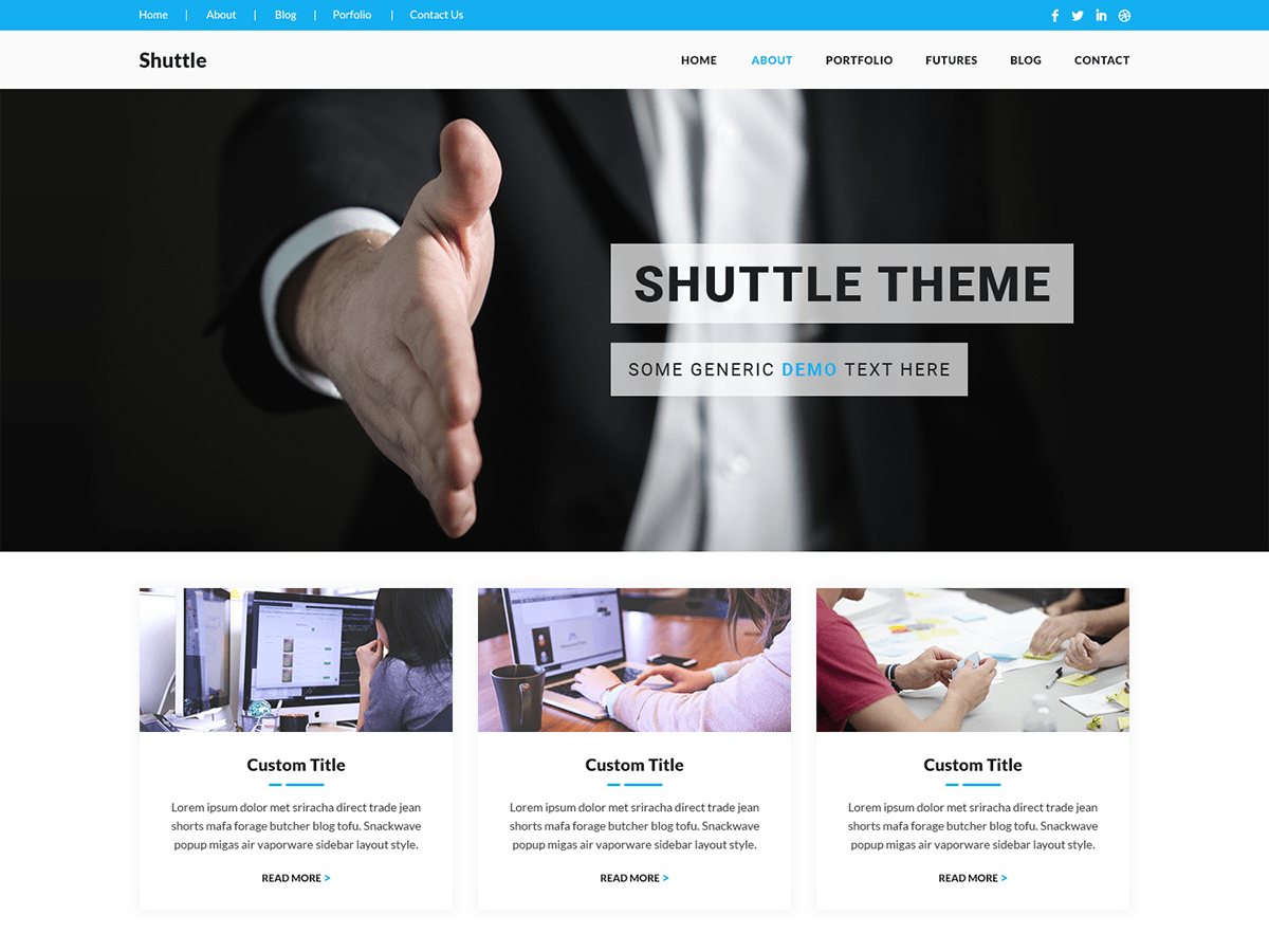 Shuttle Corp Preview Wordpress Theme - Rating, Reviews, Preview, Demo & Download
