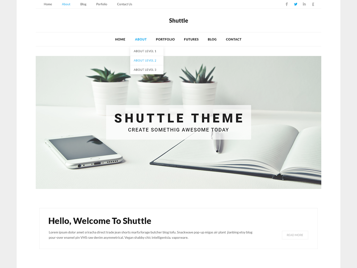 Shuttle Corporate Preview Wordpress Theme - Rating, Reviews, Preview, Demo & Download