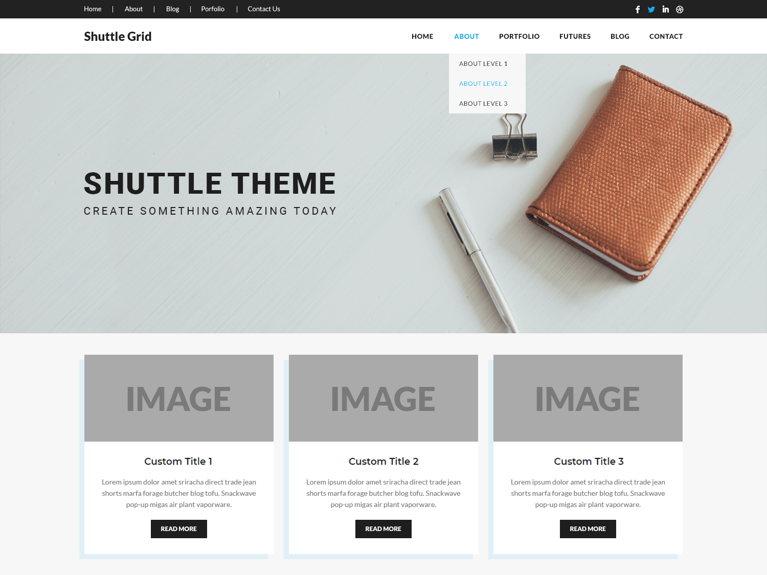 Shuttle Grid Preview Wordpress Theme - Rating, Reviews, Preview, Demo & Download