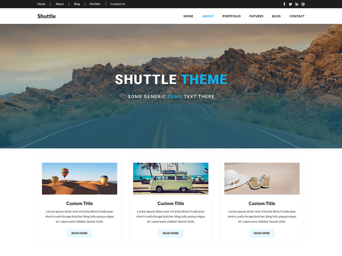 Shuttle Holiday Preview Wordpress Theme - Rating, Reviews, Preview, Demo & Download