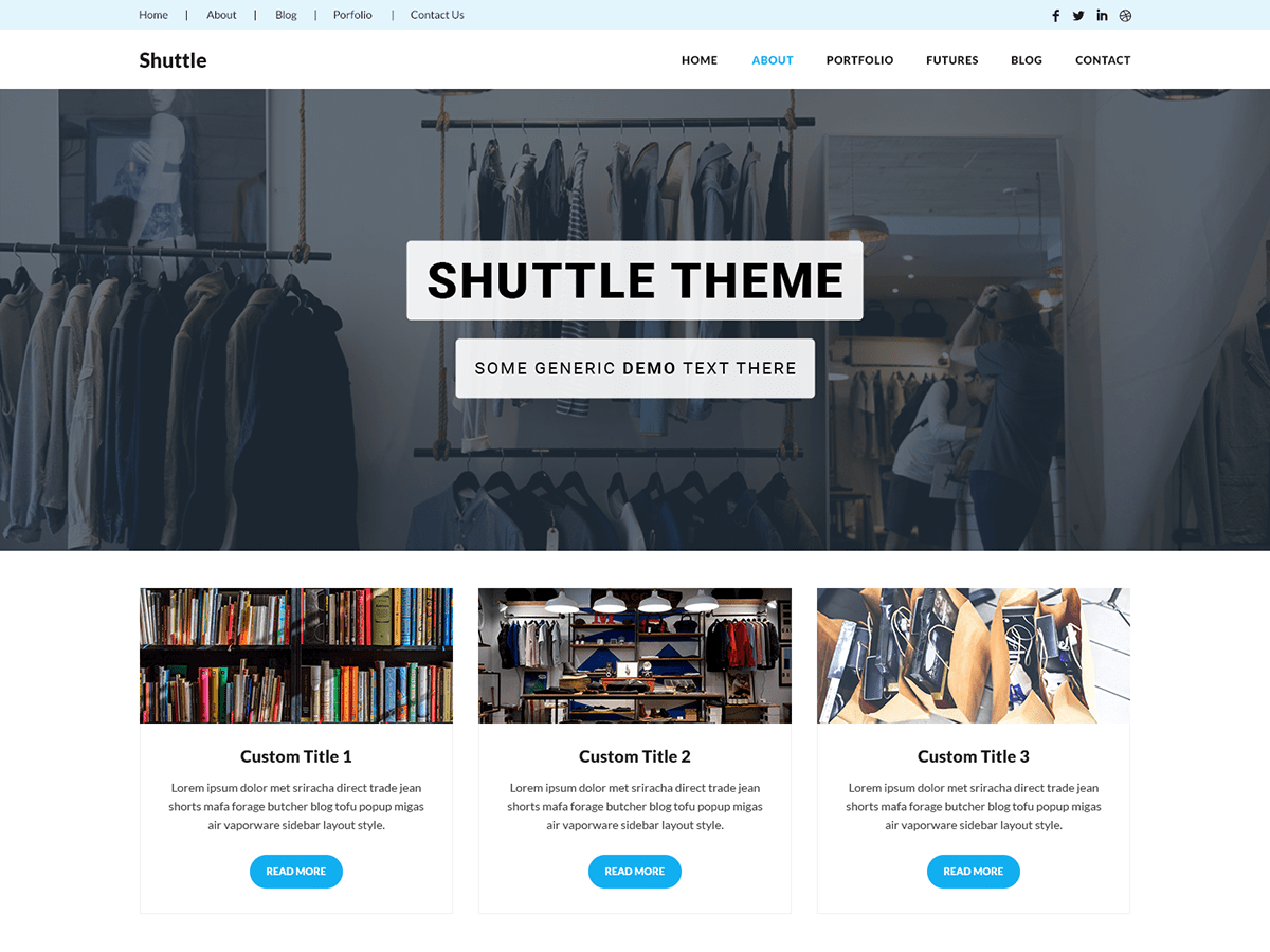 Shuttle ICommerce Preview Wordpress Theme - Rating, Reviews, Preview, Demo & Download