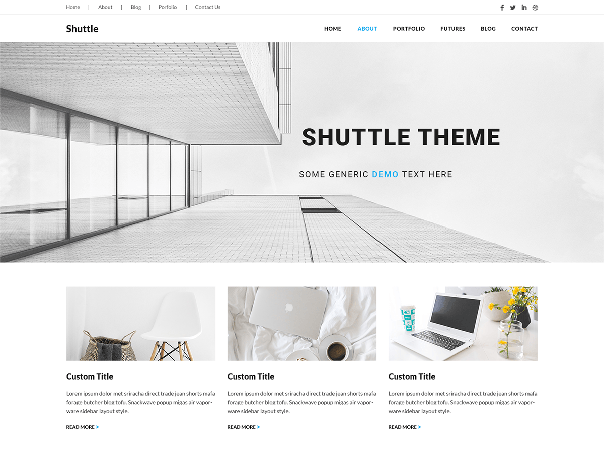 Shuttle IMinimal Preview Wordpress Theme - Rating, Reviews, Preview, Demo & Download