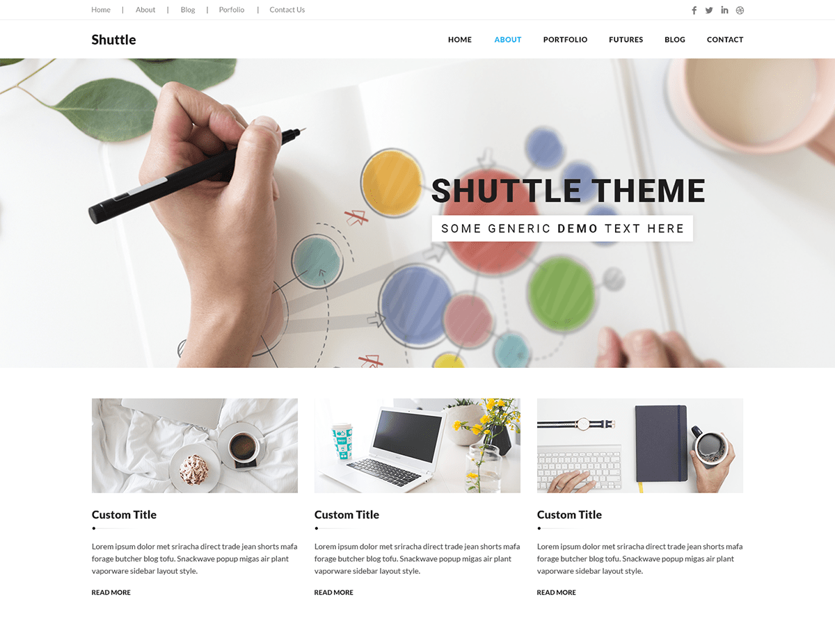 Shuttle Light Preview Wordpress Theme - Rating, Reviews, Preview, Demo & Download