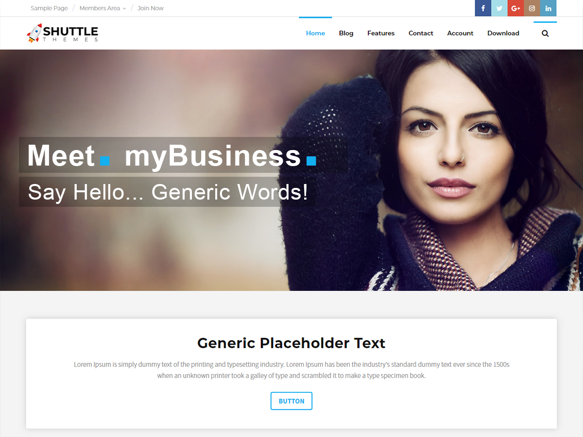 Shuttle MyBusiness Preview Wordpress Theme - Rating, Reviews, Preview, Demo & Download