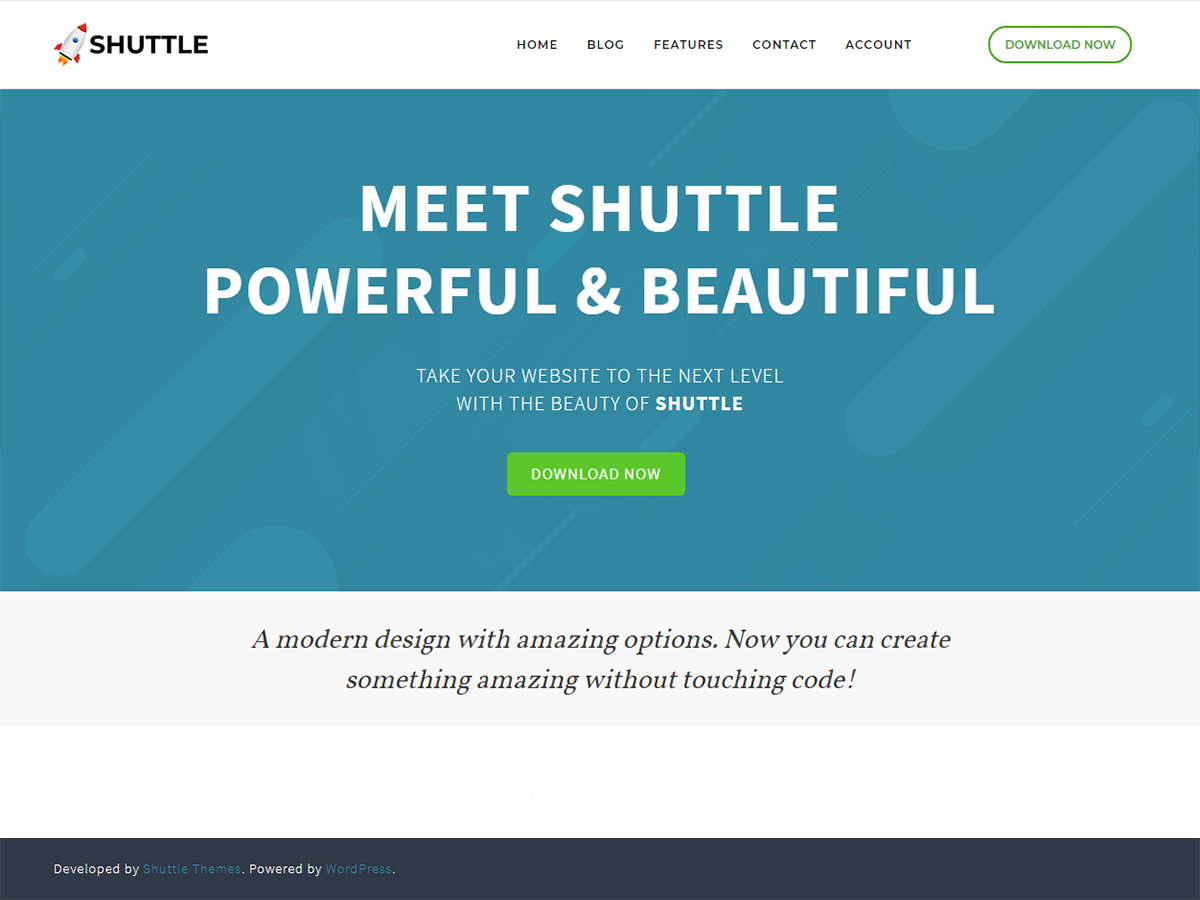 Shuttle Preview Wordpress Theme - Rating, Reviews, Preview, Demo & Download