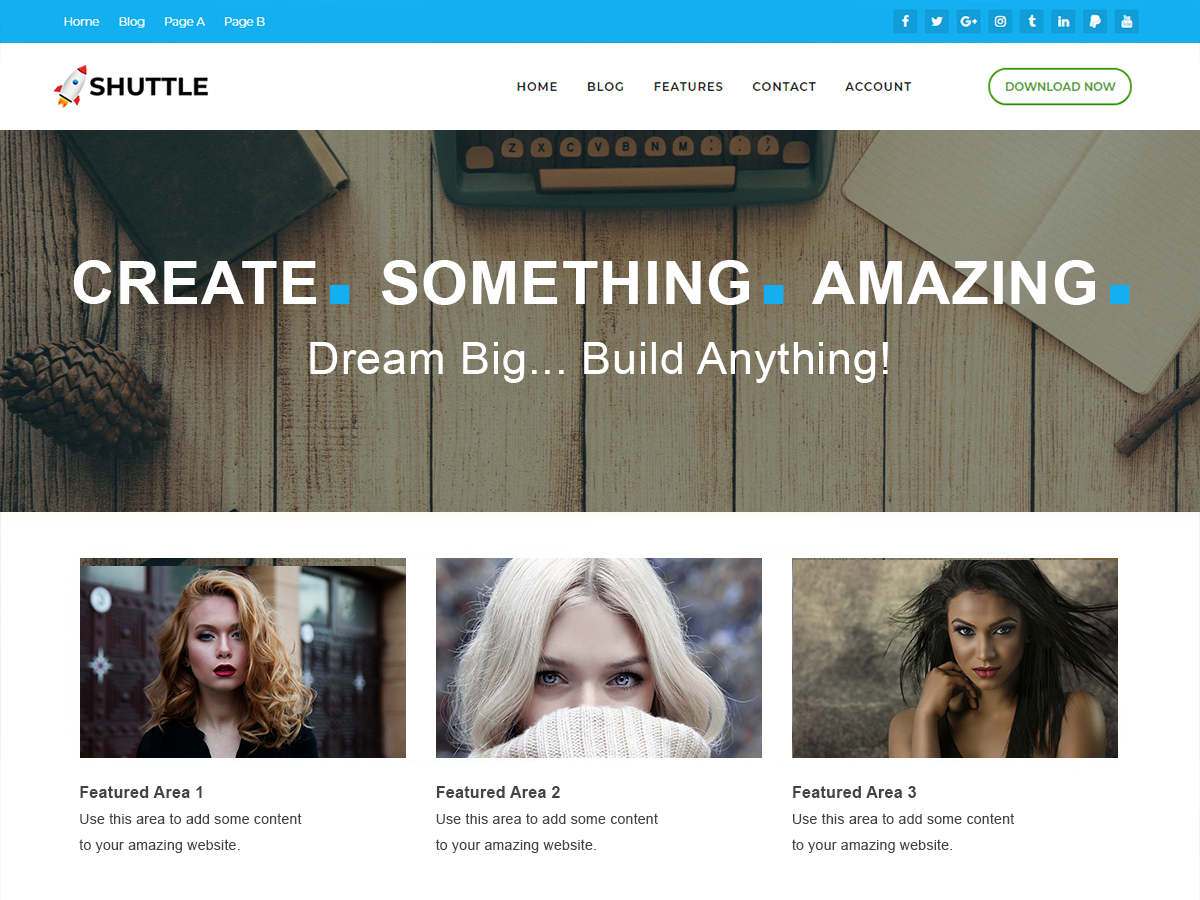 Shuttle PureBusiness Preview Wordpress Theme - Rating, Reviews, Preview, Demo & Download