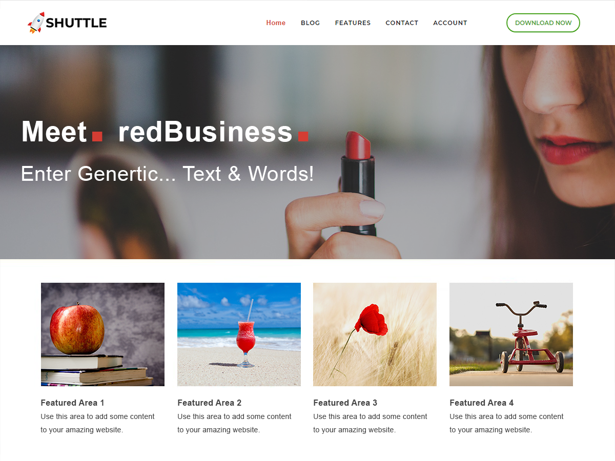 Shuttle RedBusiness Preview Wordpress Theme - Rating, Reviews, Preview, Demo & Download
