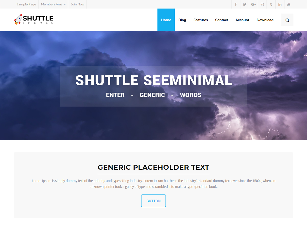 Shuttle SeeMinimal Preview Wordpress Theme - Rating, Reviews, Preview, Demo & Download