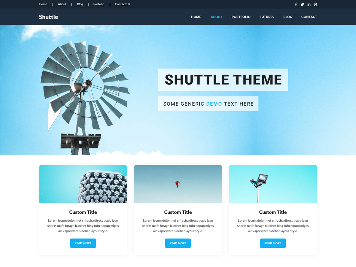 Shuttle Up Preview Wordpress Theme - Rating, Reviews, Preview, Demo & Download