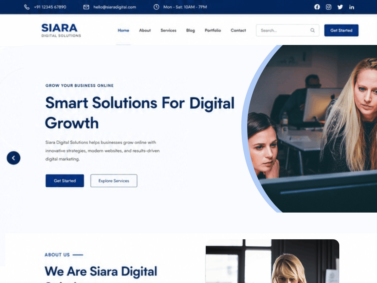 Siara Digital Preview Wordpress Theme - Rating, Reviews, Preview, Demo & Download