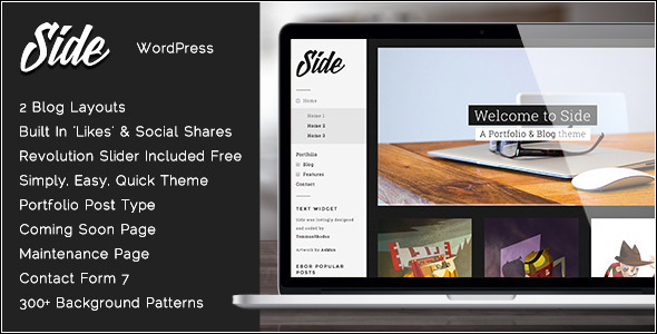 Side Preview Wordpress Theme - Rating, Reviews, Preview, Demo & Download
