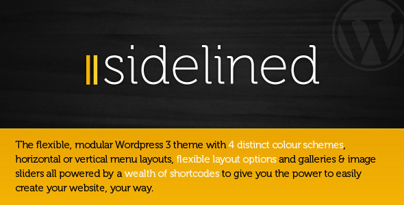Sidelined Preview Wordpress Theme - Rating, Reviews, Preview, Demo & Download