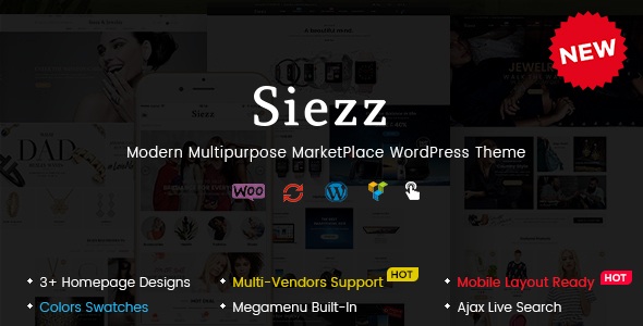 Siezz Preview Wordpress Theme - Rating, Reviews, Preview, Demo & Download