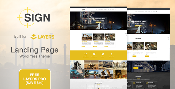 Sign Preview Wordpress Theme - Rating, Reviews, Preview, Demo & Download
