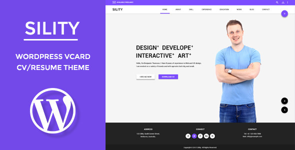 Sility Preview Wordpress Theme - Rating, Reviews, Preview, Demo & Download