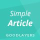 Simple Article