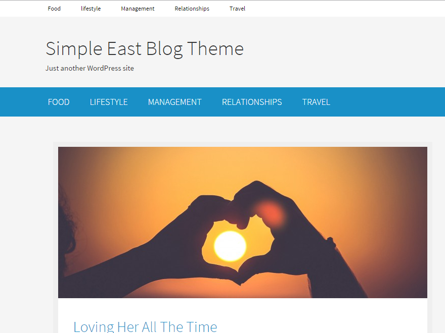 Simple East Preview Wordpress Theme - Rating, Reviews, Preview, Demo & Download
