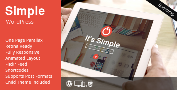 SIMPLE Preview Wordpress Theme - Rating, Reviews, Preview, Demo & Download