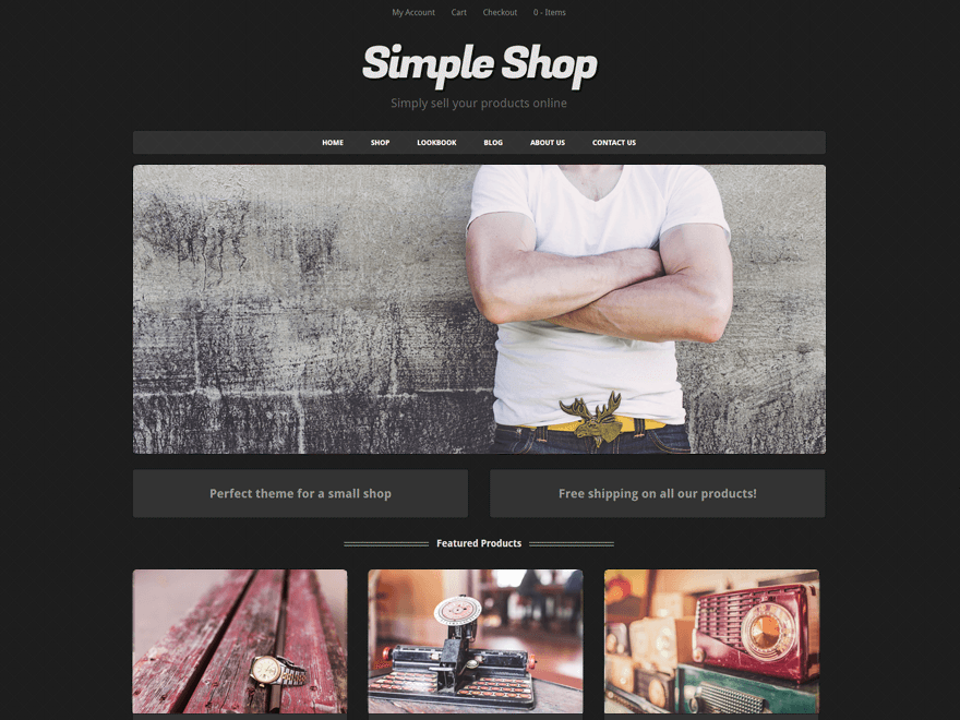 Simple Shop Preview Wordpress Theme - Rating, Reviews, Preview, Demo & Download