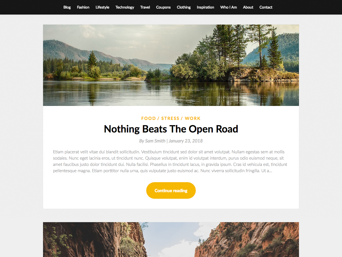 SimpleBlogily Preview Wordpress Theme - Rating, Reviews, Preview, Demo & Download