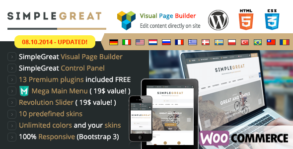 SimpleGreat Preview Wordpress Theme - Rating, Reviews, Preview, Demo & Download