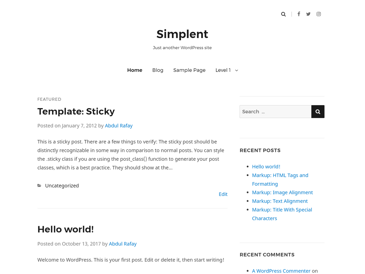 Simplent Preview Wordpress Theme - Rating, Reviews, Preview, Demo & Download