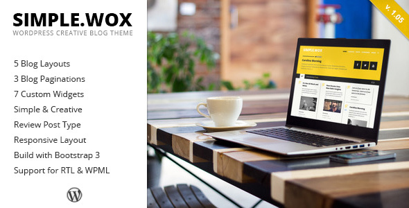 SimpleWox Preview Wordpress Theme - Rating, Reviews, Preview, Demo & Download