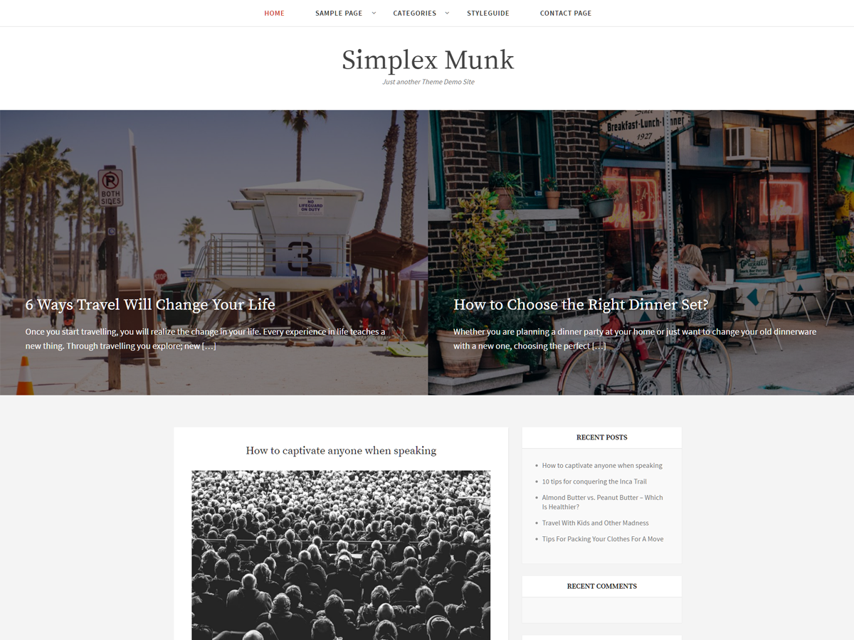 Simplex Munk Preview Wordpress Theme - Rating, Reviews, Preview, Demo & Download