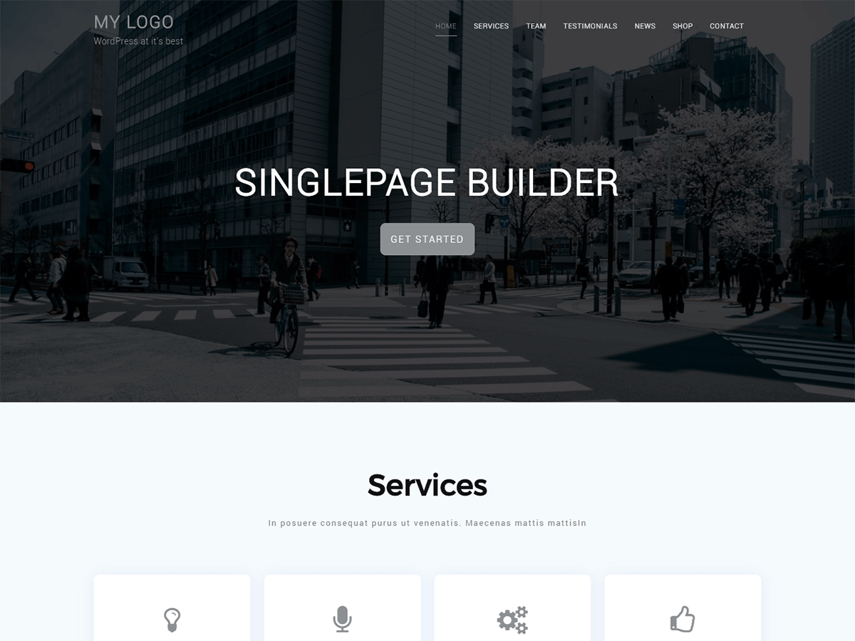 Singlepage Builder Preview Wordpress Theme - Rating, Reviews, Preview, Demo & Download