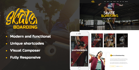 Skateboarding Community Preview Wordpress Theme - Rating, Reviews, Preview, Demo & Download