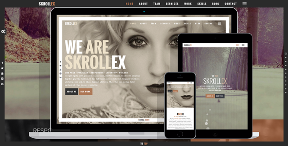 Skrollex Preview Wordpress Theme - Rating, Reviews, Preview, Demo & Download