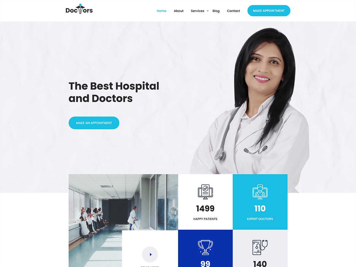 SKT Doctor Preview Wordpress Theme - Rating, Reviews, Preview, Demo & Download