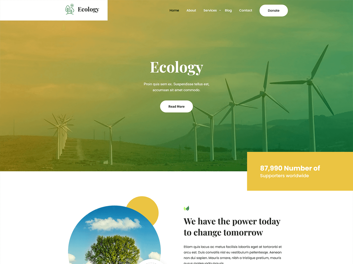 SKT Ecology Preview Wordpress Theme - Rating, Reviews, Preview, Demo & Download