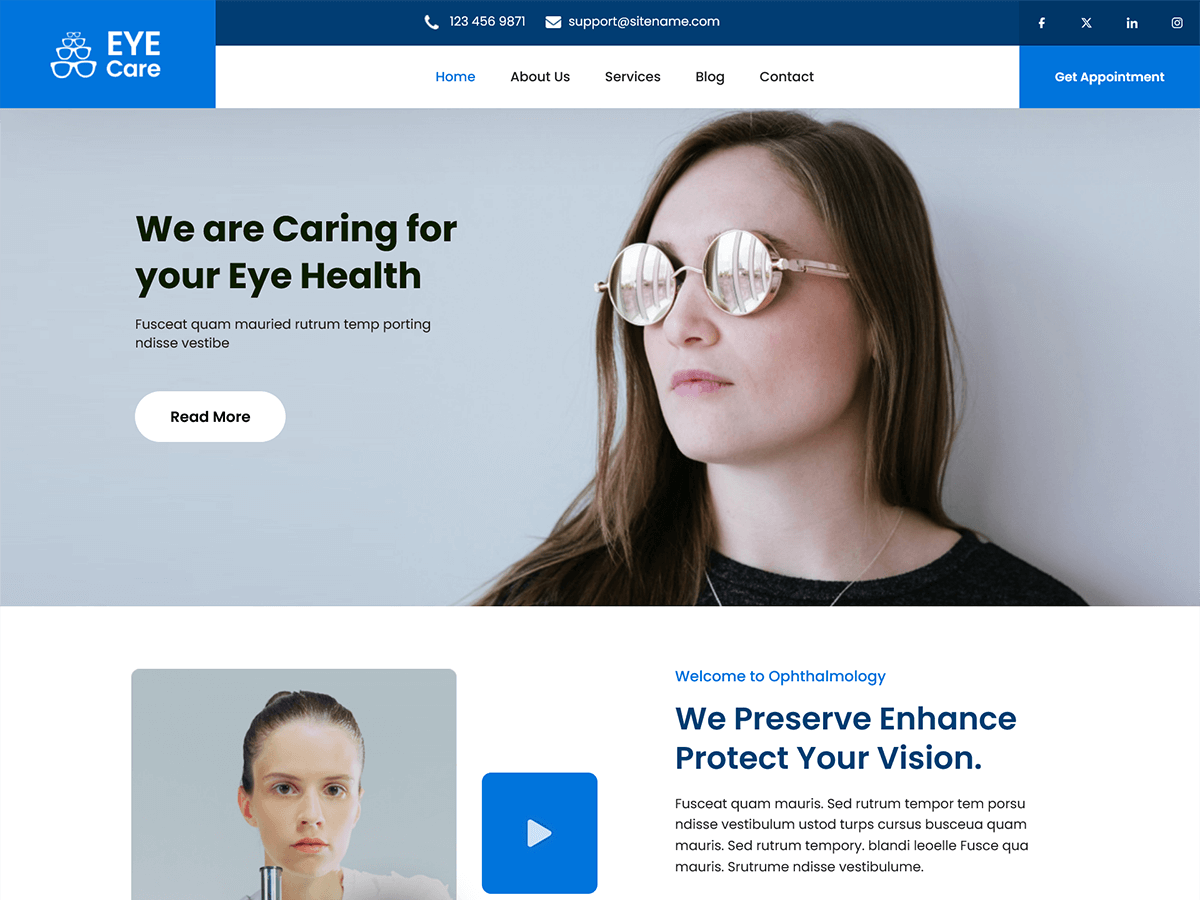 SKT Eye Preview Wordpress Theme - Rating, Reviews, Preview, Demo & Download