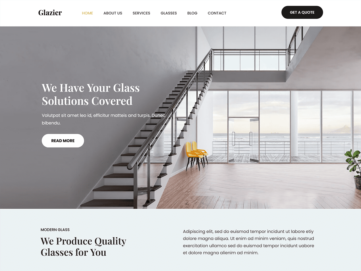 SKT Glass Preview Wordpress Theme - Rating, Reviews, Preview, Demo & Download