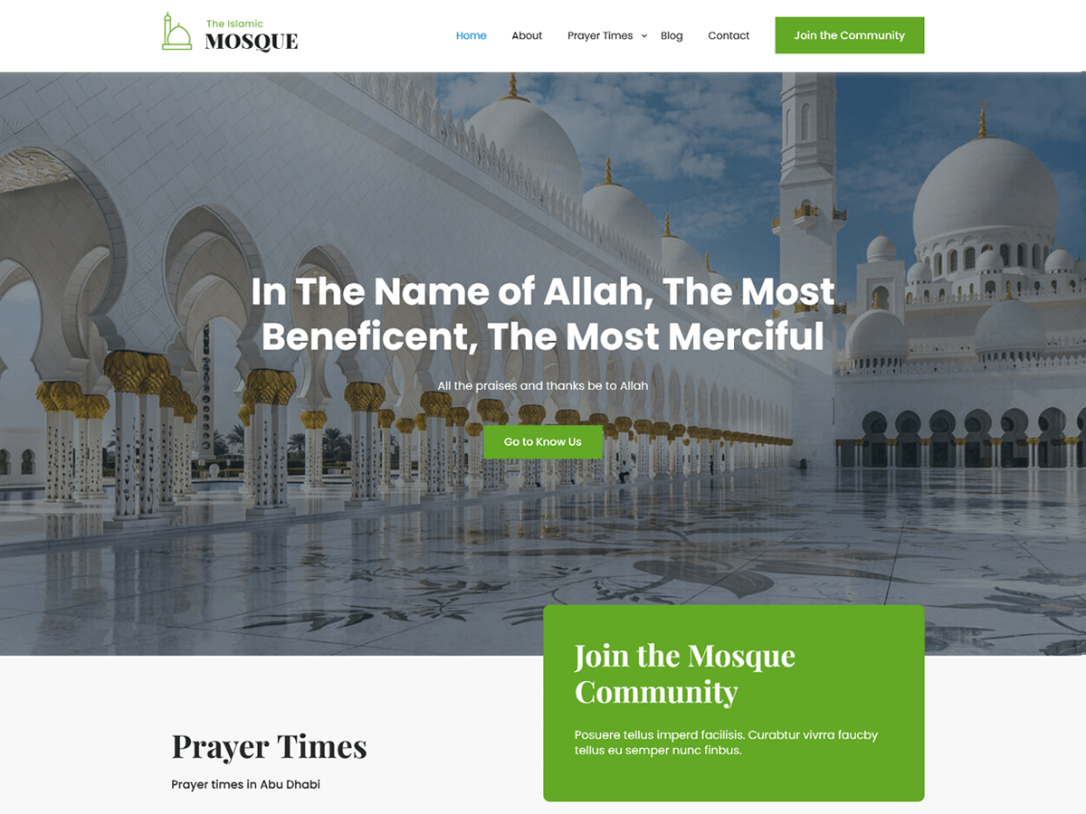 SKT Mosque Preview Wordpress Theme - Rating, Reviews, Preview, Demo & Download