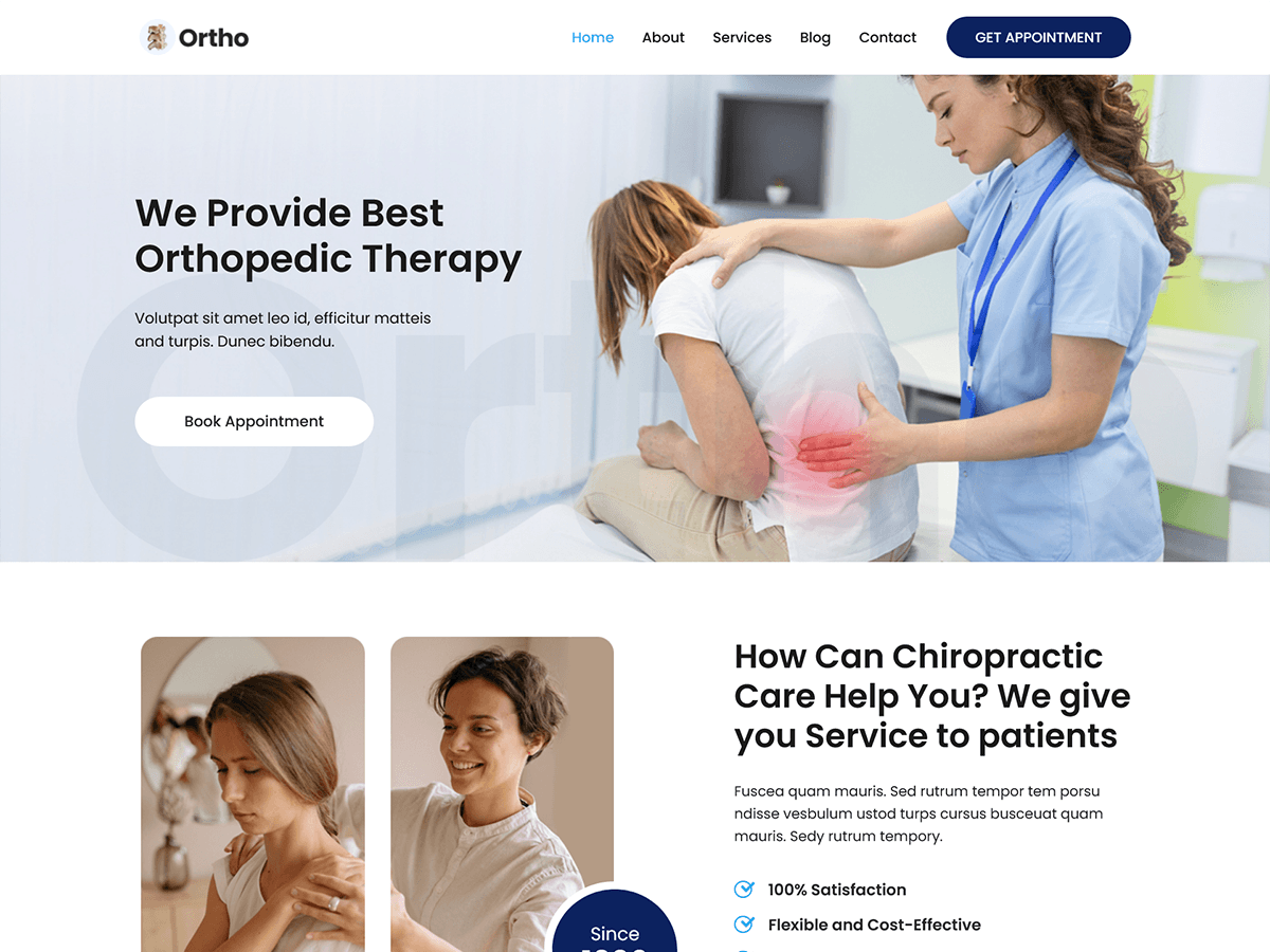 SKT Ortho Preview Wordpress Theme - Rating, Reviews, Preview, Demo & Download